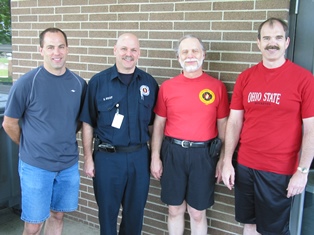 Standing left to right are Pat Guay, Chris Guay, Charles Legg, and Ollie Mabry who were my firefighter crew that helped so much with computerizing the Columbus Fire Department in 1995 to 2008.