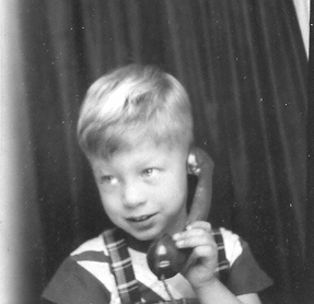 Charles on the Phone Age 10